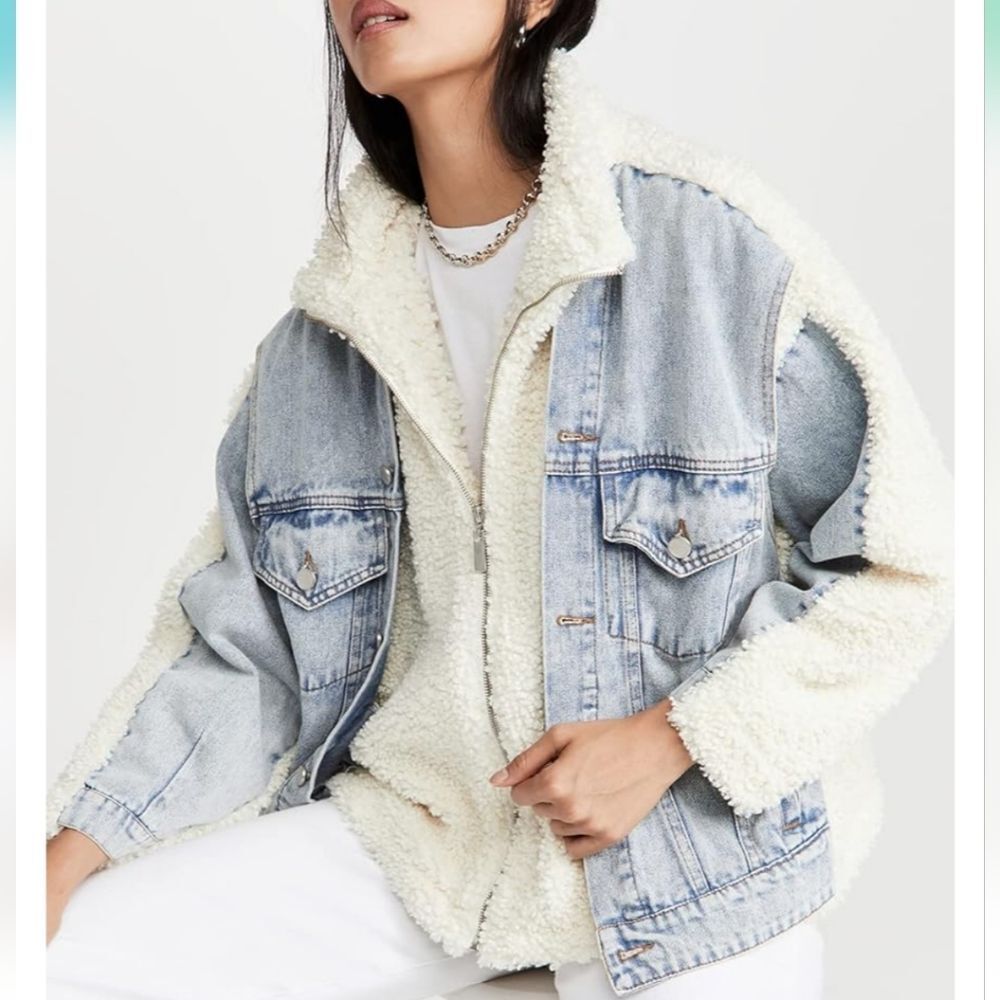 Blank NYC Denim and Sherpa Jacket